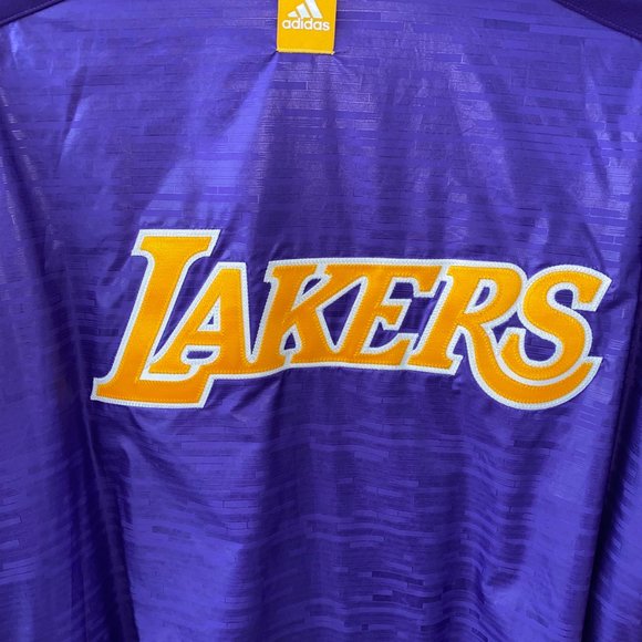 2012 NBA LA Lakers Gold & Purple ADIDAS Warmup Suit - Size XL Jacket & Pants - Picture 5 of 6